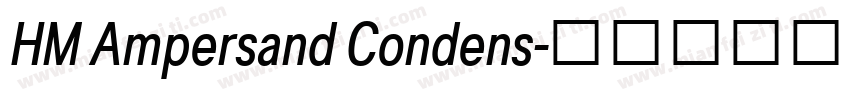 HM Ampersand Condens字体转换